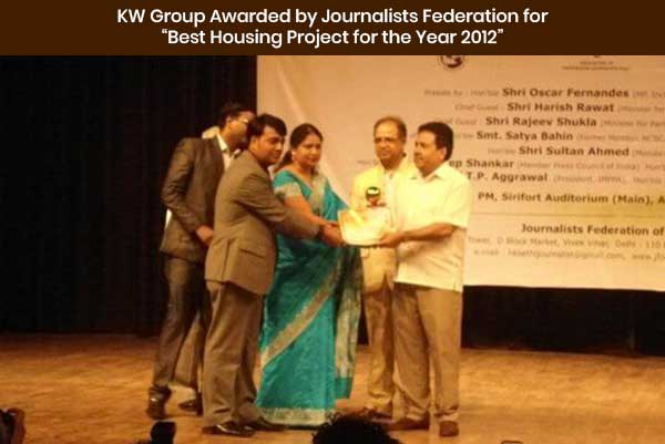 KW Group Awarded by Journalists Federation for "Best Housing Project for the Year 2012"